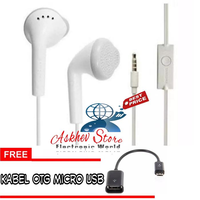 Promo Headset samsung HS330 non karet FREE KABEL OTG MICRO USB