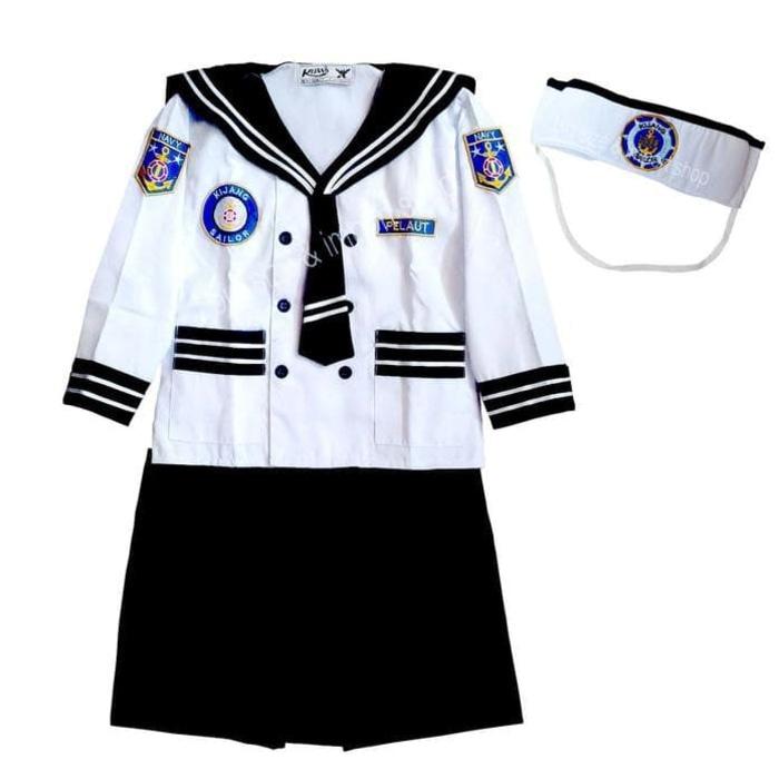Kostum pelaut anak perempuan