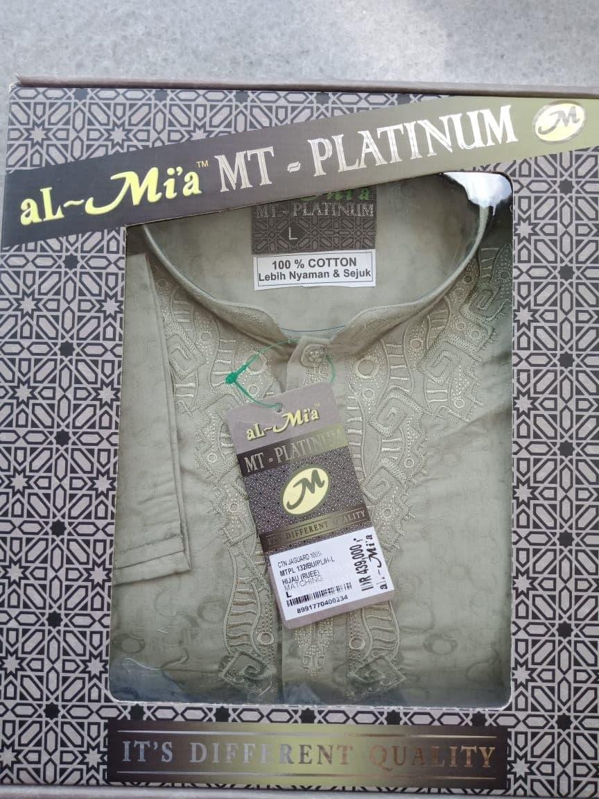 Baju Koko Lengan Panjang ALMIA MTPL 132 Hijau