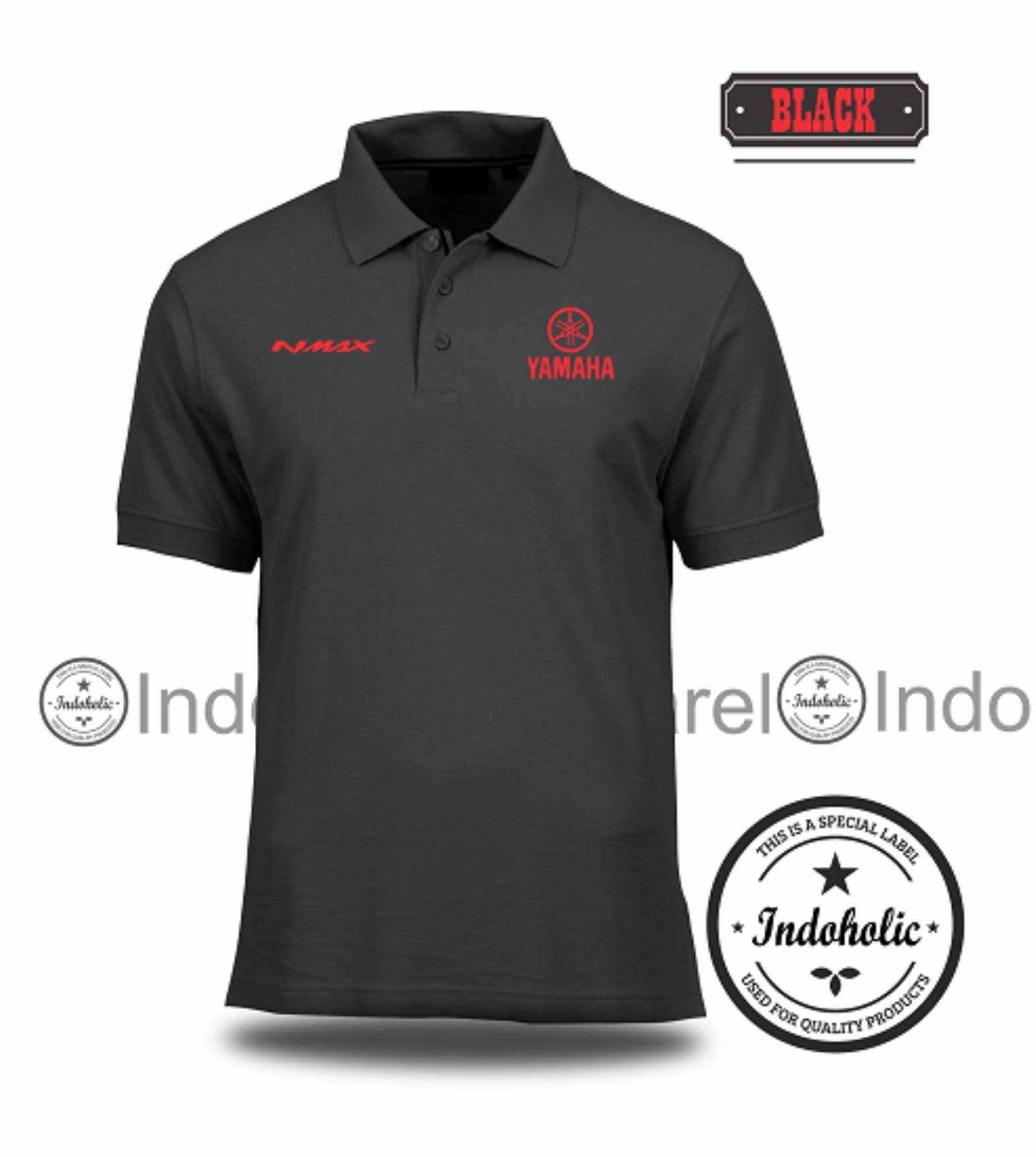 Polo Shirt Kaos Distro Motor Sport Matic Yamaha Nmax Super Moto Branded T-Shirt Fashion Pria Wanita Cowok Cewek Baju T-Shirt Jakarta Bandung Terbaru Jaman Now Kekinian Atasan Pakaian Polos Pendek Kerah Berkera