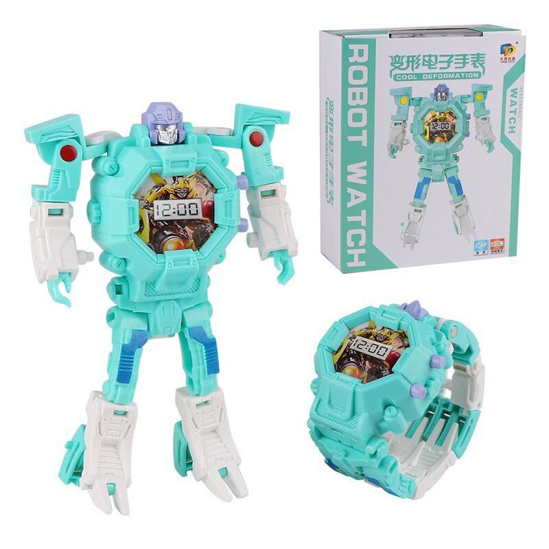 JAM TANGAN ANAK ROBOT BISA BERUBAH DEFORMATION JAM TANGAN TRANSFORMERS