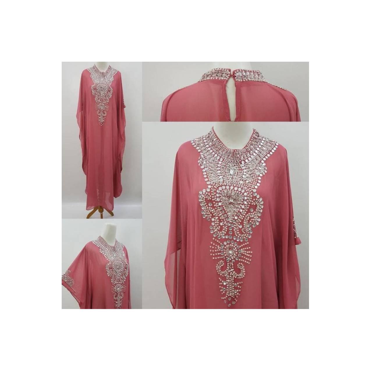 jual Kaftan gamis grosir Dubai Gamis cantik india