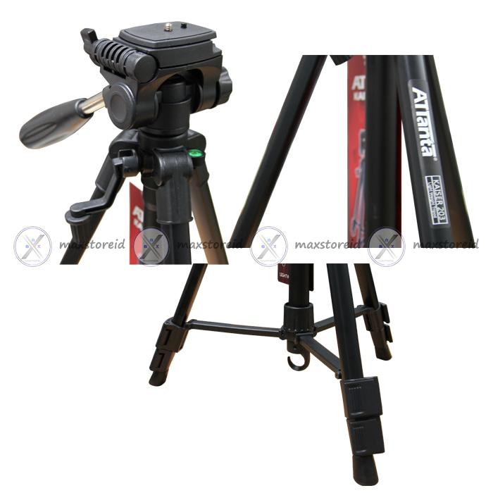 Promo Tripod Attanta Kaiser 203 + tas u/ GoPro, SJ4000, SJ5000 Xiaomi YI original