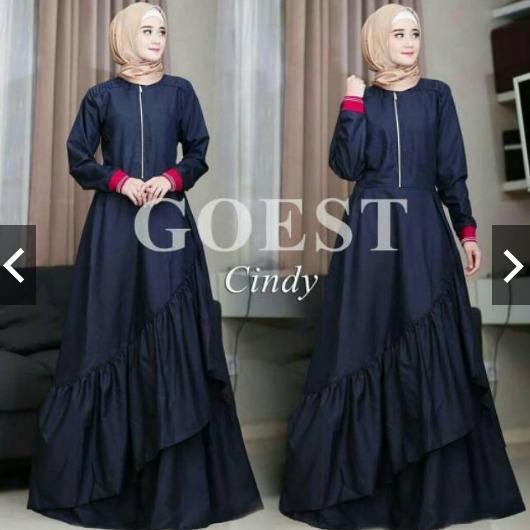 IndonesiaHeritage Gamis Syari Pesta Balotelly Mewah - Wisuda - Remaja - Nikahan Kondangan Hijaber Muslimah - Gaun Party Maxy Dress ihcindy