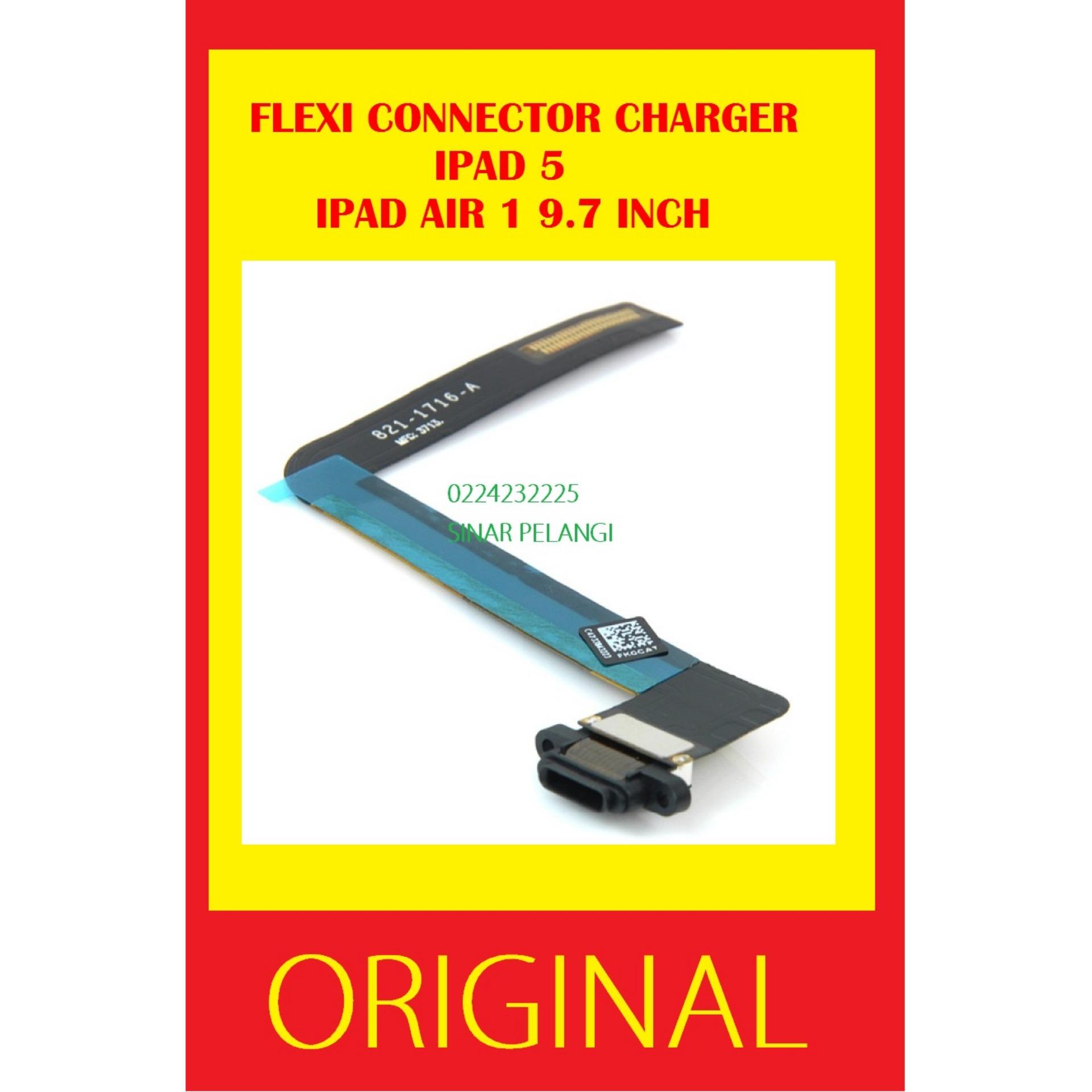 IPAD 5 IPAD AIR 1 9.7 INCH FLEXI FLEX FLEXIBLE FLEKSIBEL PORT CONNECTOR KONEKTOR CHARGER BLACK ORI ORIGINAL 906397