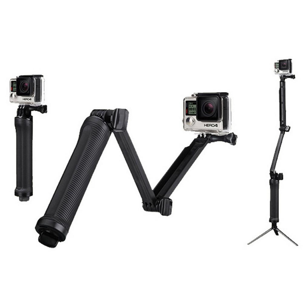 Waterproof 3 Way Grip Arm Tripod Untuk GoPro Hero 6/5/4 Sesi / SJCAM / Xiaomi Yi 4K Lite Kamera h9 Monopod untuk Go Pro Mount