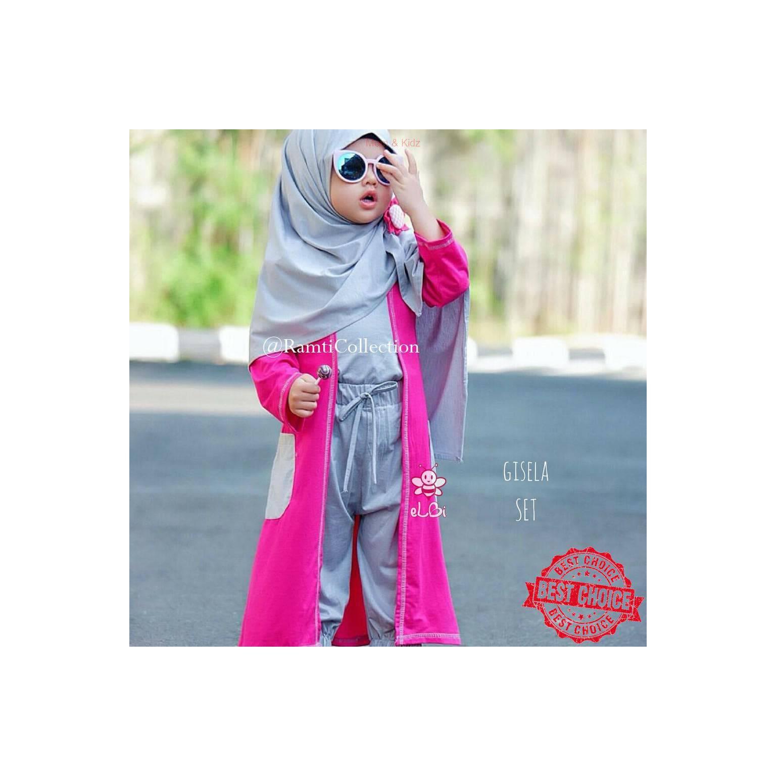 Garansi Harga Termurah Elbi-Baju Muslim Anak Manado I Gisela Bahan