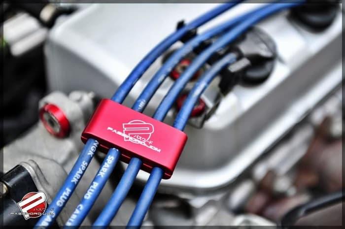 NEW Wireklip PWJDM Red Pengunci Kabel Busi Old Model Dapat 3 Buah Klip