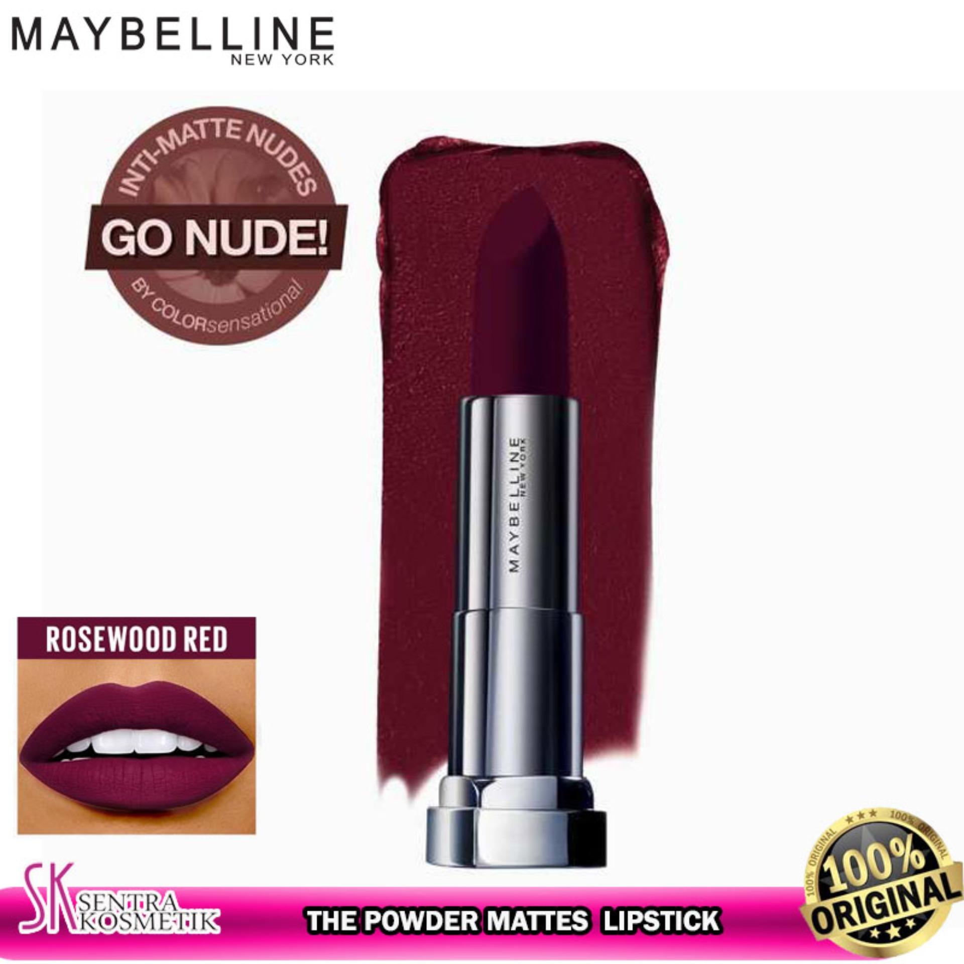 MAYBELLINE Color Sensational The Powder Mattes Lipstick - ROSEWOOD RED