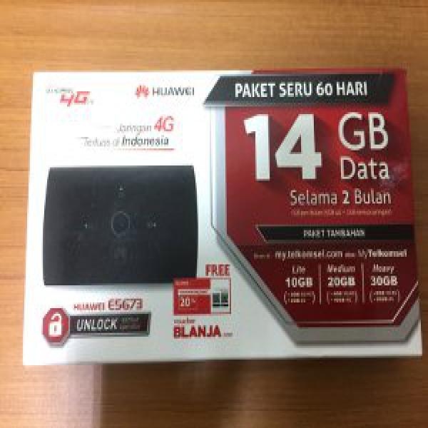 Mifi LTE Surabaya Huawei E5673 Unlock Modem Wifi 4G 150 Mbps Free Telkomsel 14Gb Murah