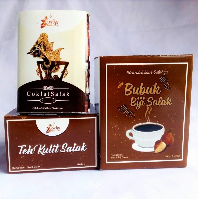 Isi 7 Pcs Olahan Salak Cokelat Teh Kulit & Bubuk Biji Salak Oleh Oleh Khas Salatiga
