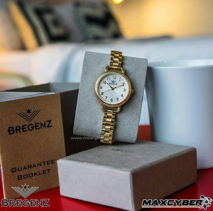 Jam Tangan Wanita Original Stainless Gold BREGENZ Original Murah Bandung