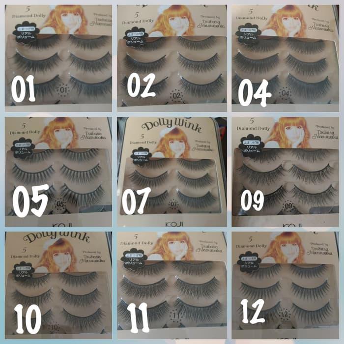 DOLLY WINK 5 ISI 5 PASANG NATURAL BULU MATA KOJI Model Baru