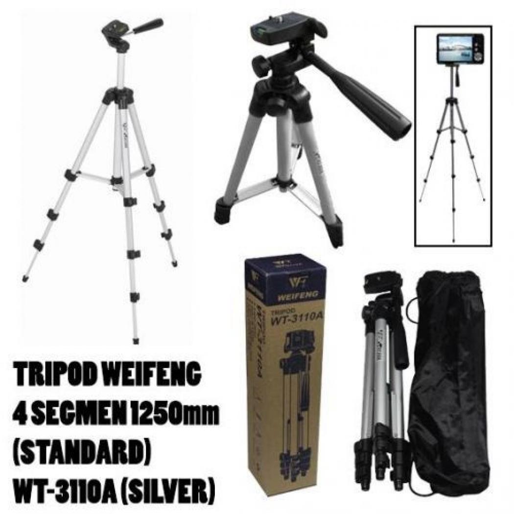 Weifeng Tripod WT-3110A - Tripod Untuk Hp dan Kamera Universal + Free Holder U dan Tas Tripod