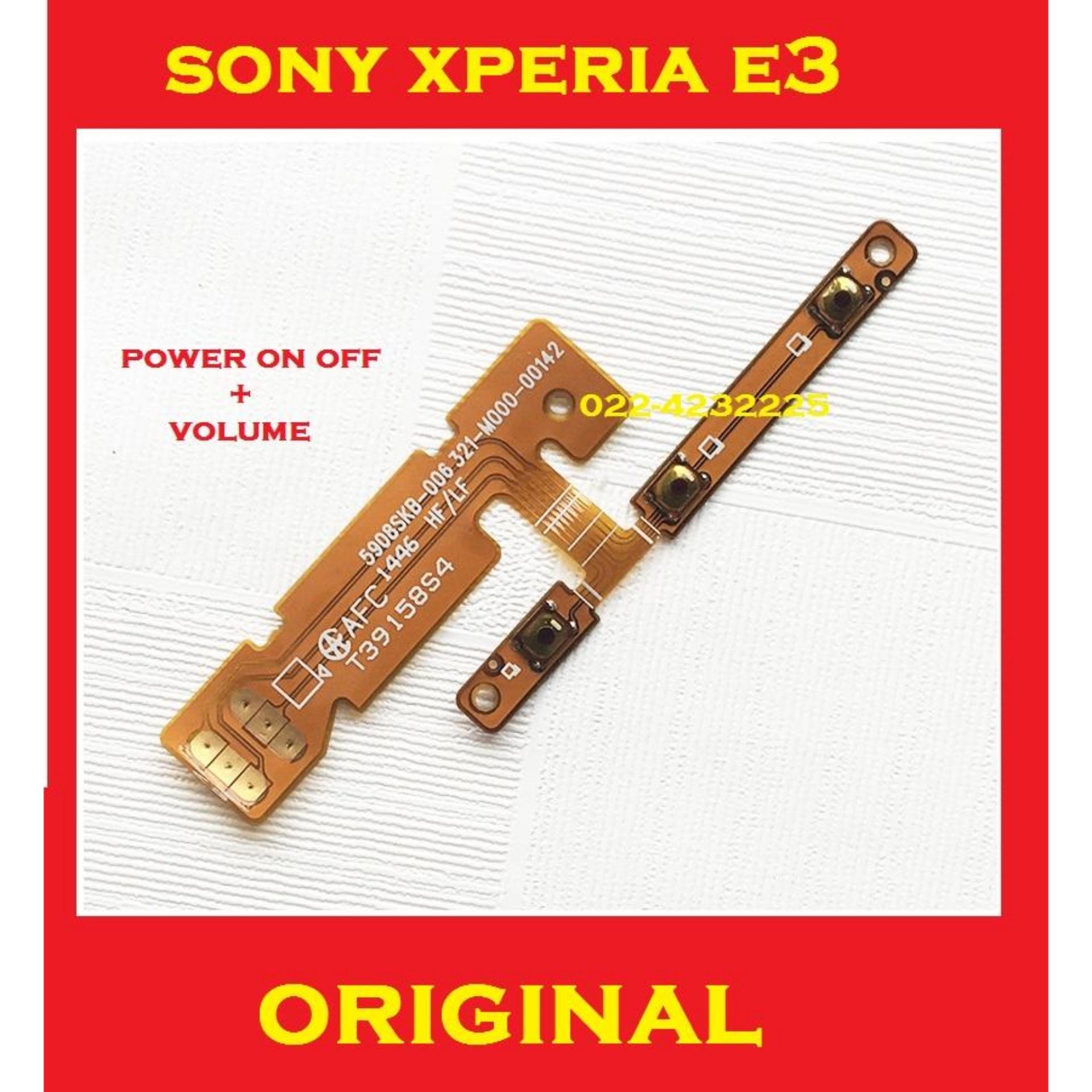 Flexi Flexible Sony Xperia E3 On Off Power Vol VOLUME Ori 903902