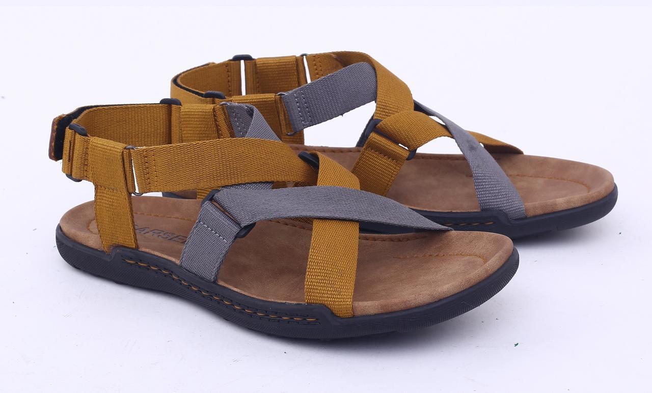 Garsel Sandal Gunung Pria - bahan Webbing - sol Tpr murah dan berkualitas (Kuning Kom) GAS 3410