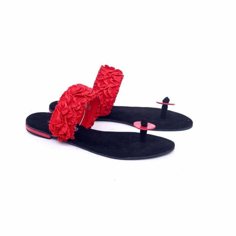 Garsel Shoes Sandal Kasual Wanita Merah - GIA 8584