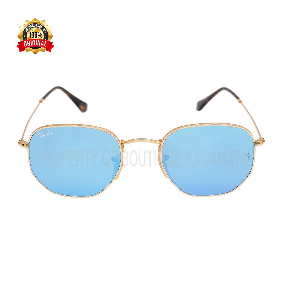 Kacamata Rayban Original Hexagonal Flat Lenses 3548N-001/90
