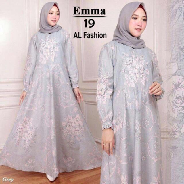 Gamis Wanita - maxi emma gamis syari busana muslim long dress ( dpt maxi aja )