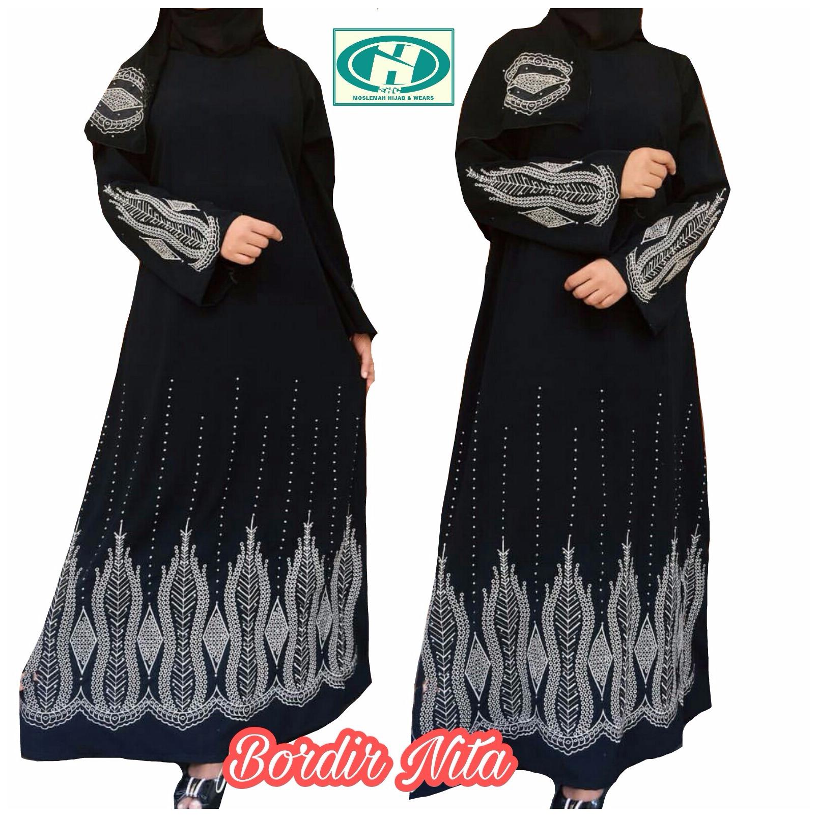 Gamis abaya arab hitam / abaya nita