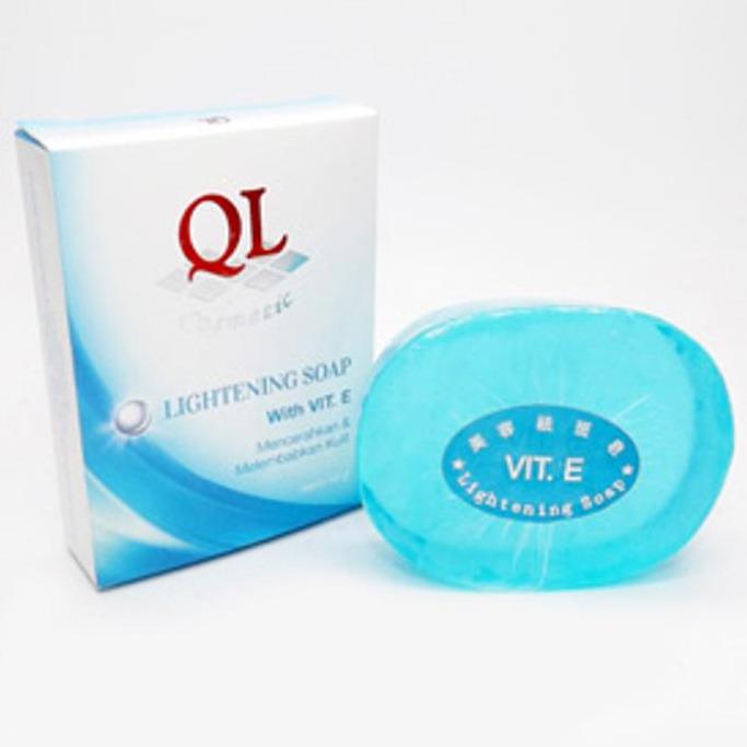 QL LIGHTENING SOAP WITH VITAMIN E / SABUN WAJAH MENCERAHKAN KULIT