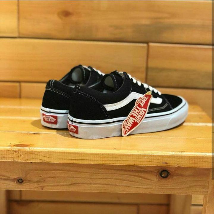 Sepatu Vans Oldskool Black White Premium
