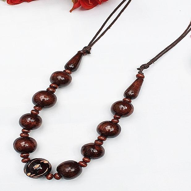 Raja Murah Aksesoris Wanita kalung Etnik Hitam Blaster