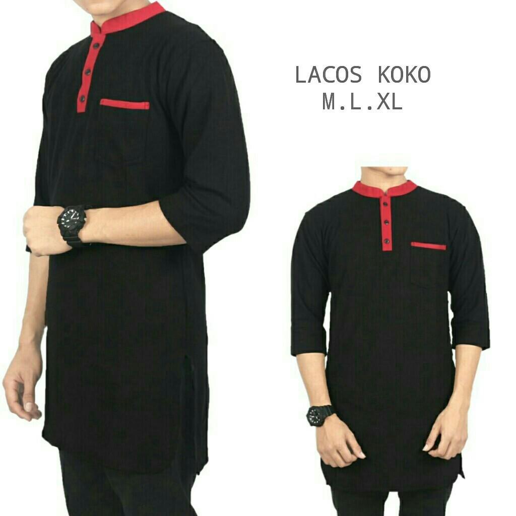 Koko Pakistan / Kaos muslim / Kaos pria hitam