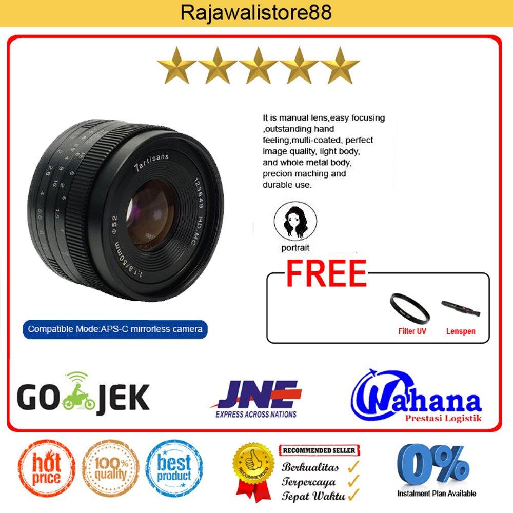 Lensa 7artisans 50mm F1.8 HD MC Manual Focus for Fujifilm X-Mount APS-C