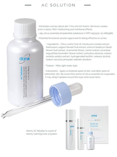 Atomy AC Solution Solusi Herbal Untuk Kulit Berjerawat