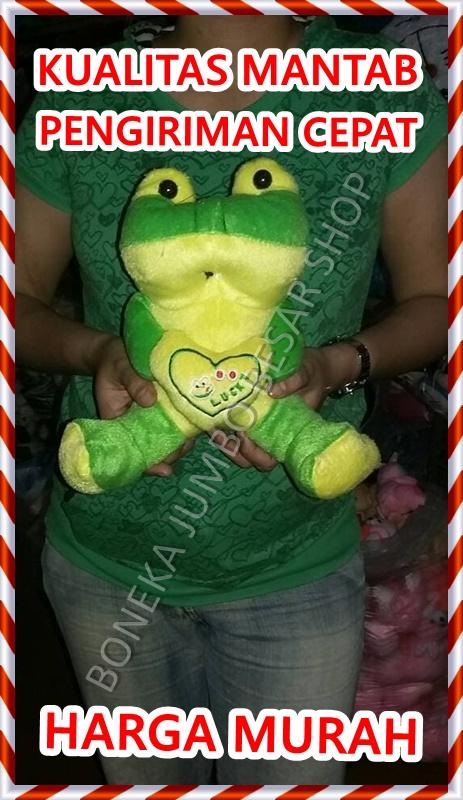 Boneka keropi kerokeropi Kodok Love murah REAL PICT PICTURE FOTO PHOTO ASLI