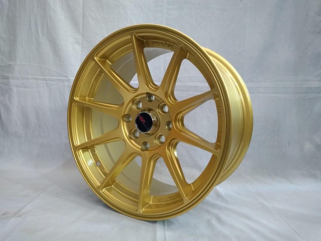 Velg Racing SHINJUKU 1073 HSR R15X7-8 H8X100-114,3 ET25 GOLD
