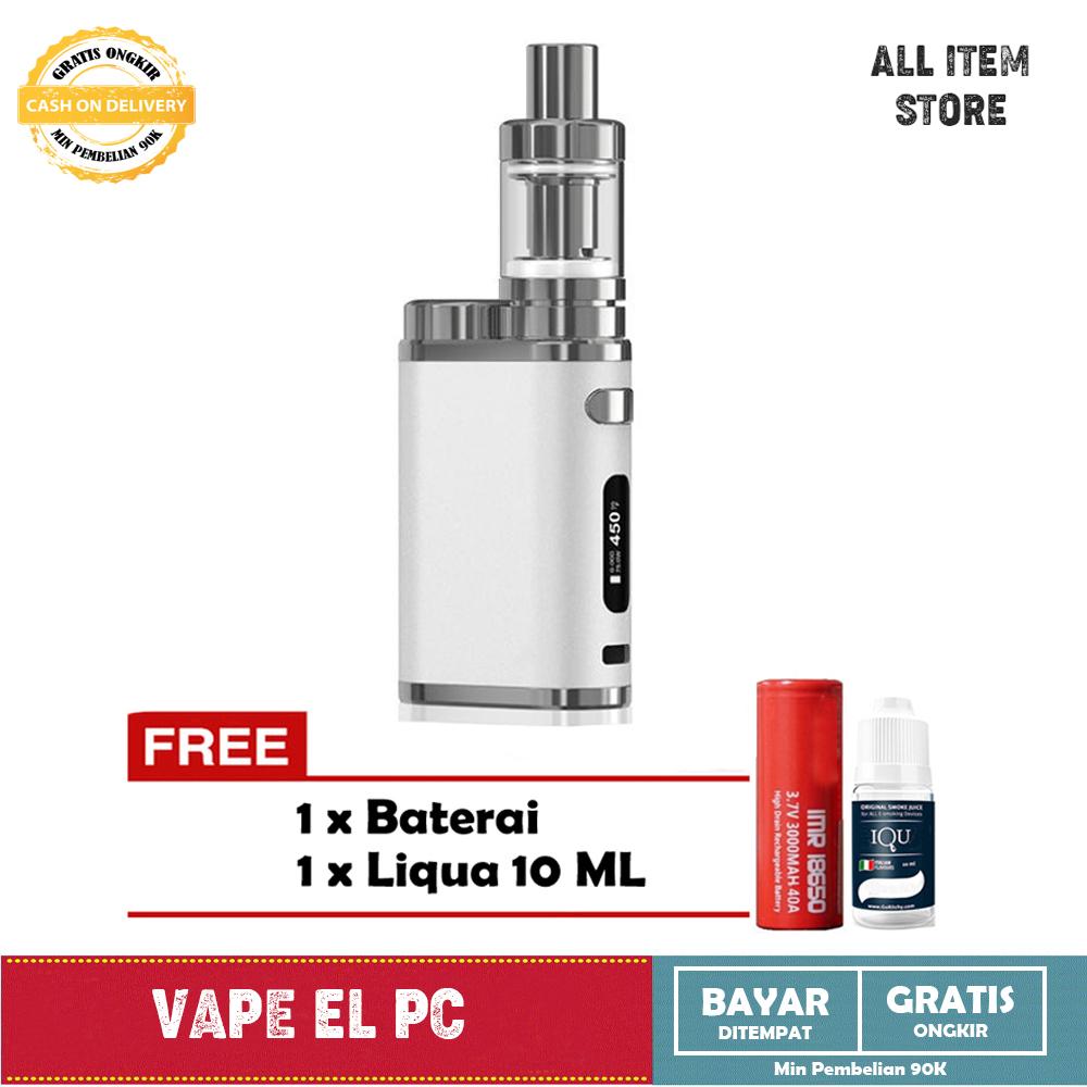 Paket Siap Ngebul EL PC Vape / Rokok Elektirk Murah 75 W 5V Stater Kit + Free Baterai dan Liquid Paket Siap Ngebul EL PC Vape / Rokok Elektirk Murah 75 W 5V Stater Kit + Free Baterai dan Liquid