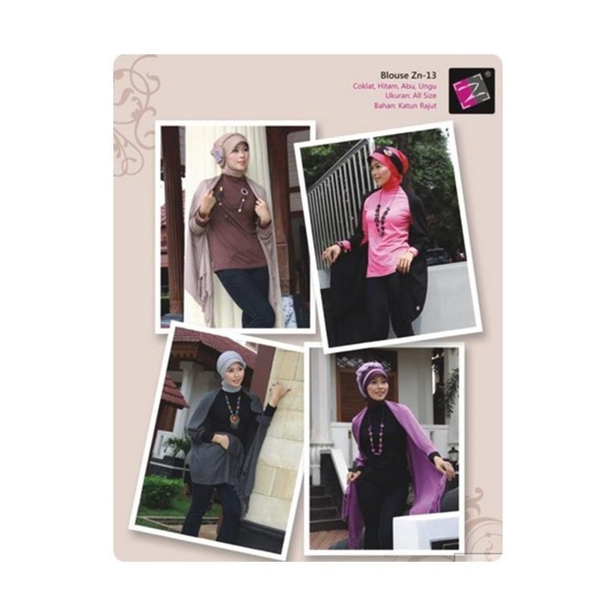 Blouse Zenitha ZN 13 Hitam