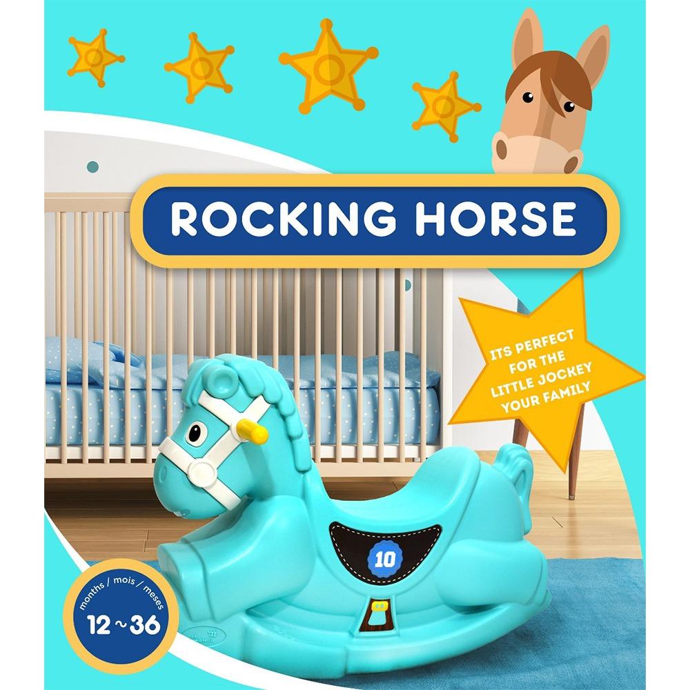 AA Toys KC-007 Rocking Horse - Mainan Kuda Kudaan Plastik Tebal