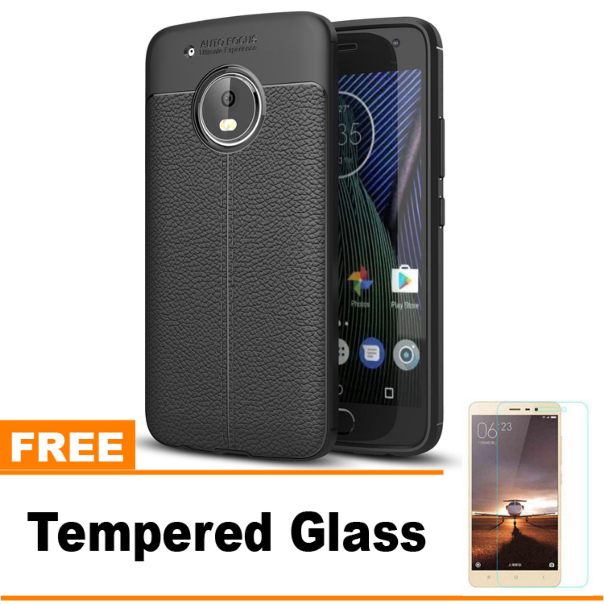 Original Lazada Case Auto Focus For Moto G5 S+ / G5 S Plus - Hitam - Hadiah Tempered Glass
