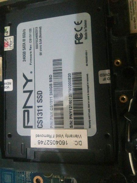 ssd PNY 240gb sehat walafiat siap pakai bos