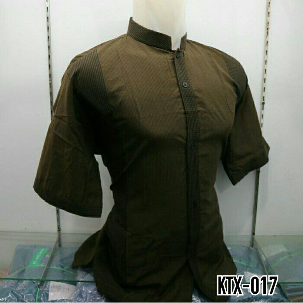 Kemeja Koko Pria Muslim Baju Koko Lengan Pendek Kombinasi Gamis Dewasa Pasar Tasik Tanah Abang Jakarta KTX 017 di lapak Al Muttaqin Collection produsenbajukoko