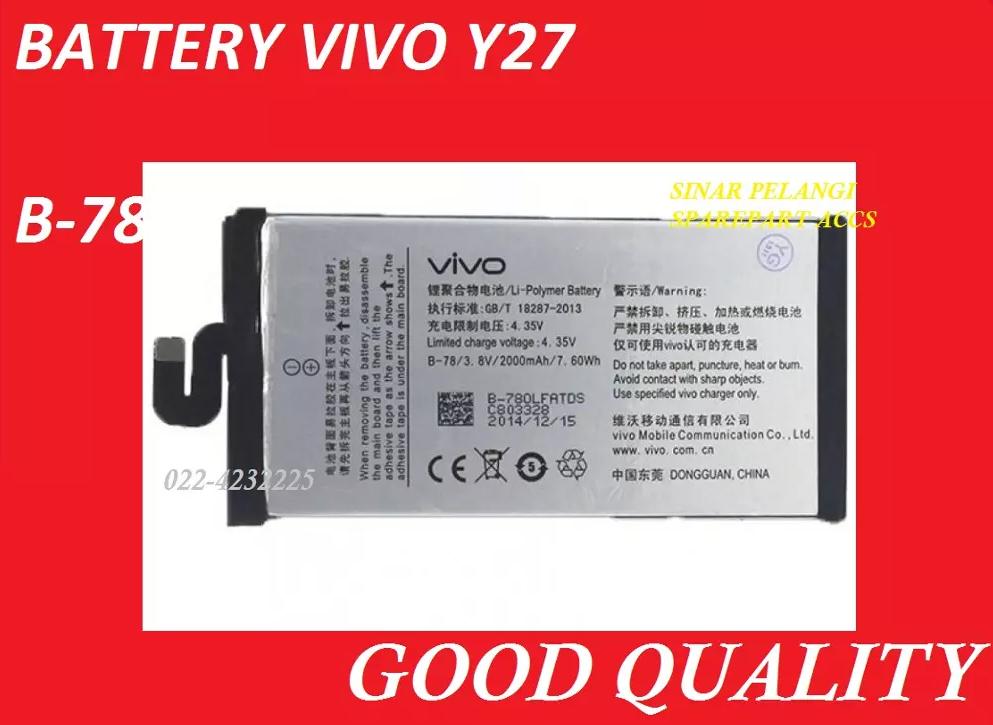 GARANSI TUKAR BARU BATTERY BATRE BATERAI VIVO Y27 B78 B 78 906637