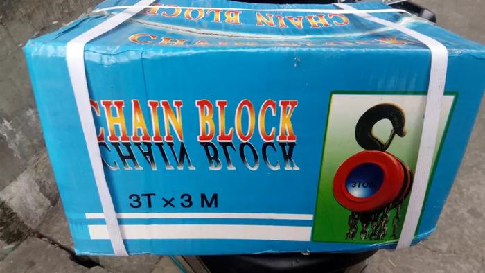 Promo Chain Block 3Tx 3Meter / Katrol Takel Kerekan 3 Ton x 3 Meter Original