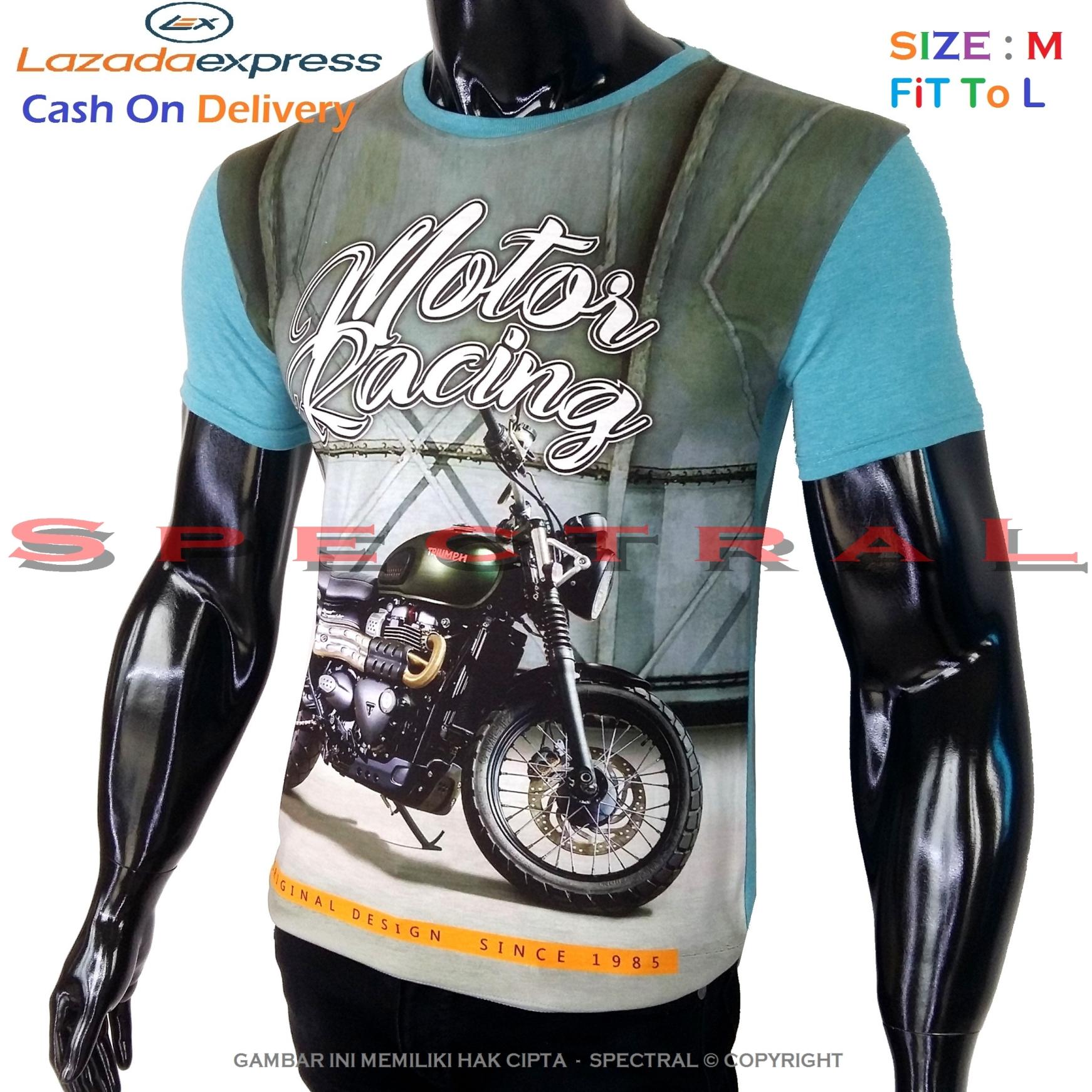 Spectral – 3D RACING HD Printing Size M Fit To L Soft Rayon Viscose Kaos Distro Fashion T-Shirt Atasan Baju Pakaian Polos Pria Wanita Cewe Cowo Lengan Murah Bagus Keren Jaman Kekinian Jakarta Bandung Gambar Terbaru Mobil Sepeda Motor Otomotif Harley