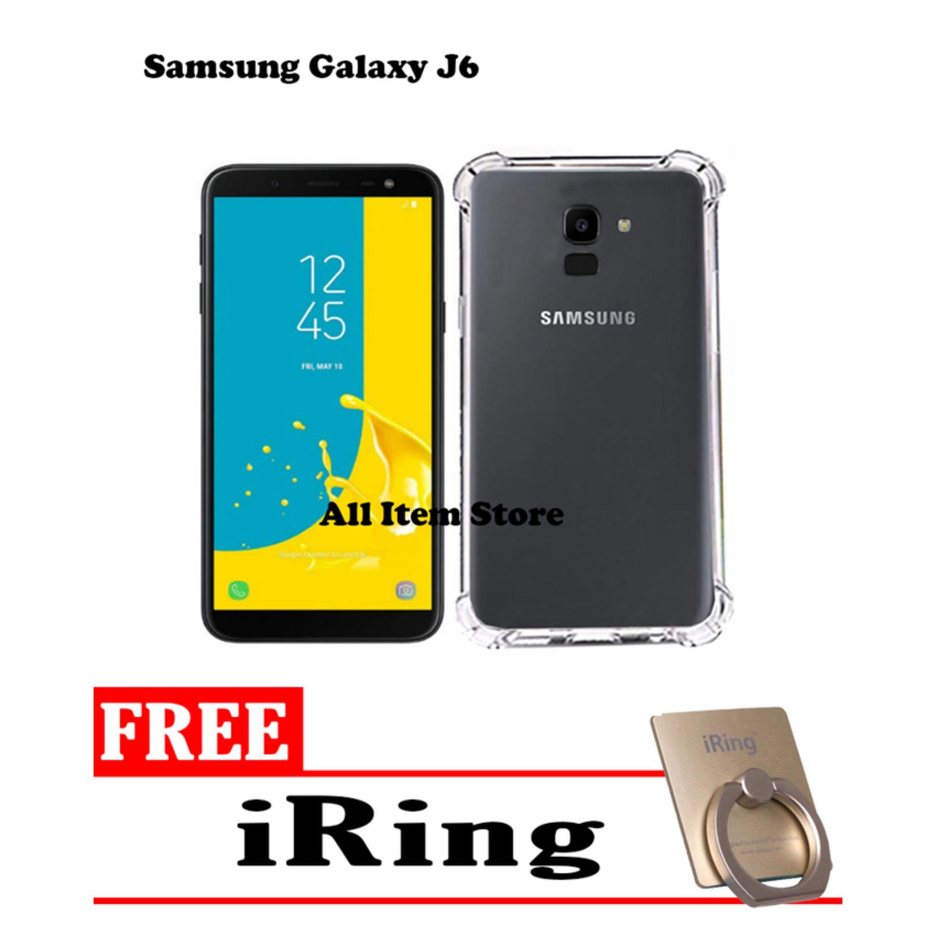 Case Anti Crack / Case Anti Shock Elegant Softcase For Samsung Galaxy J6 2018 - Bening + Free iRing