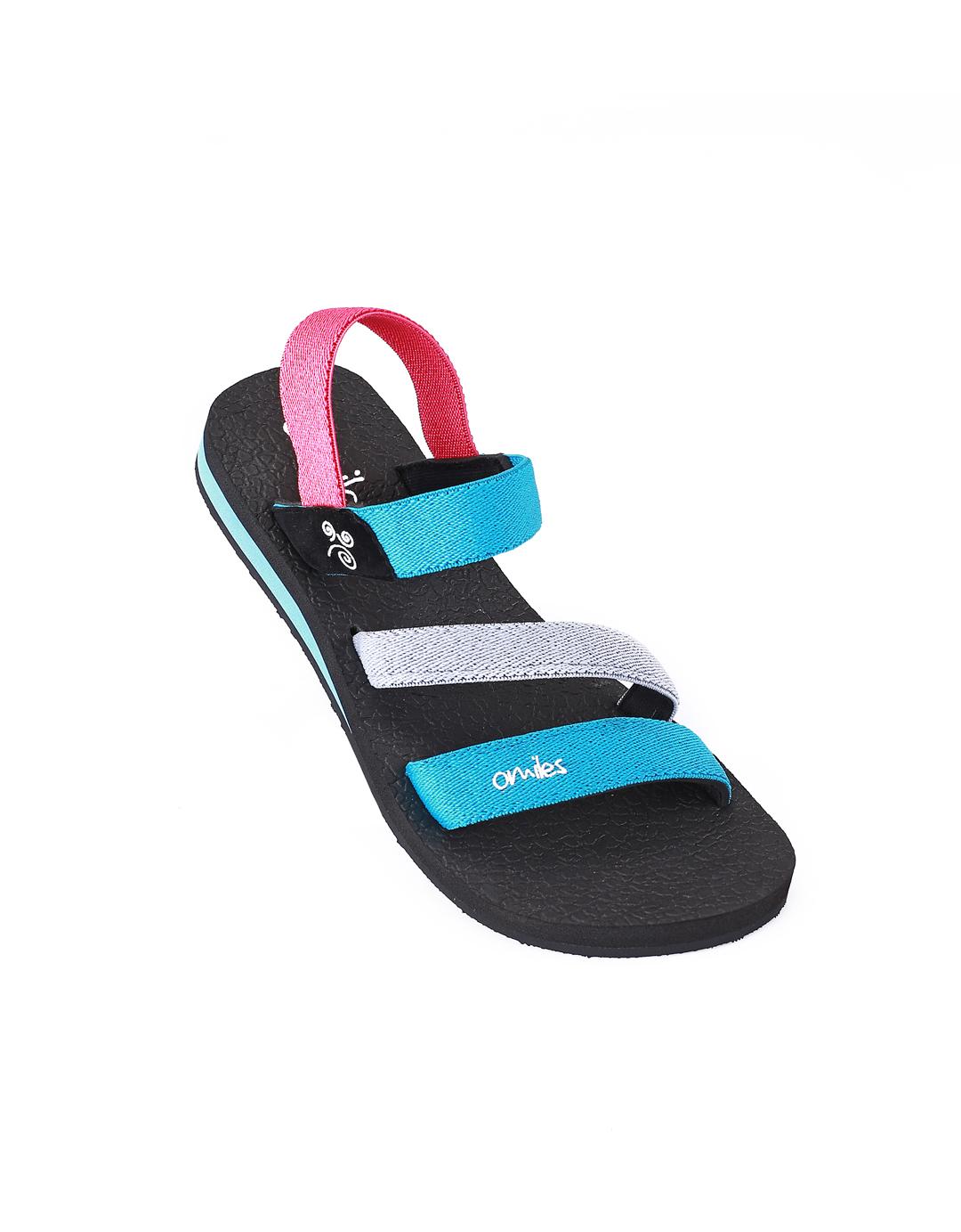Omiles Elsa Teen Sandal Anak-Blue Fuchsia