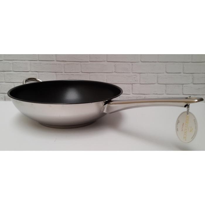 BIMA WESTERN WOK HERITANCE 32 CM / STAINLESS TEFLON COATED BP121432bNS / wajan masak terbaru / wajan stainles higenis / wajan murah