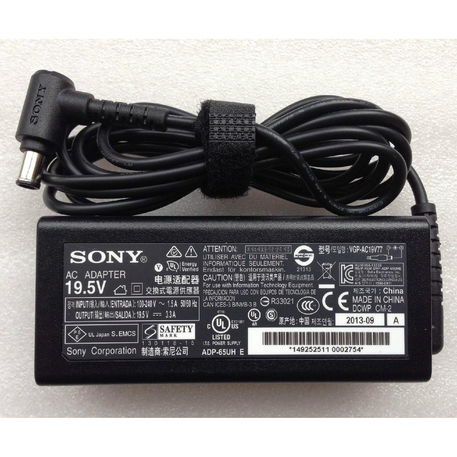 SONY Original Adaptor Charger Laptop Notebook 19.5V 3.3A Vaio VPCCW (6.5*4.4) Special
