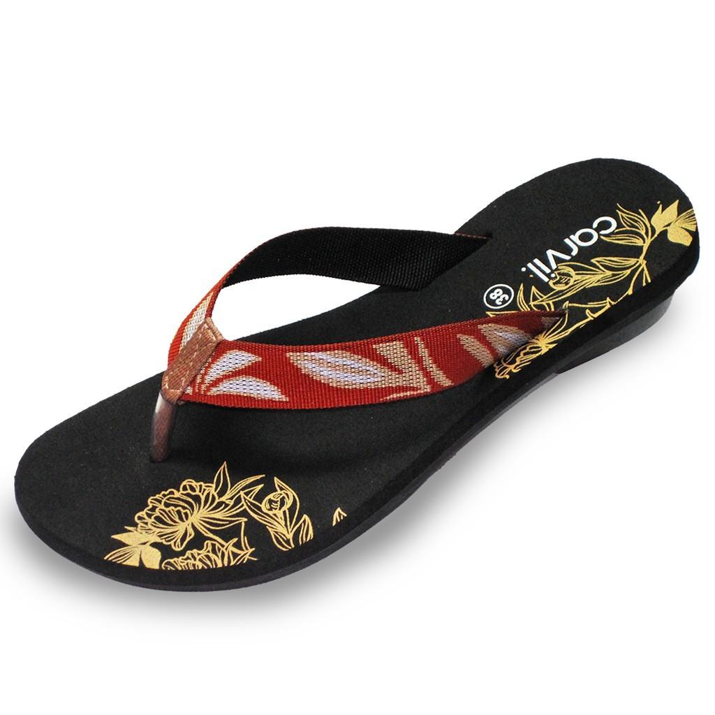 CARVIL SANDAL LEONA-L BLACK/BEIGE