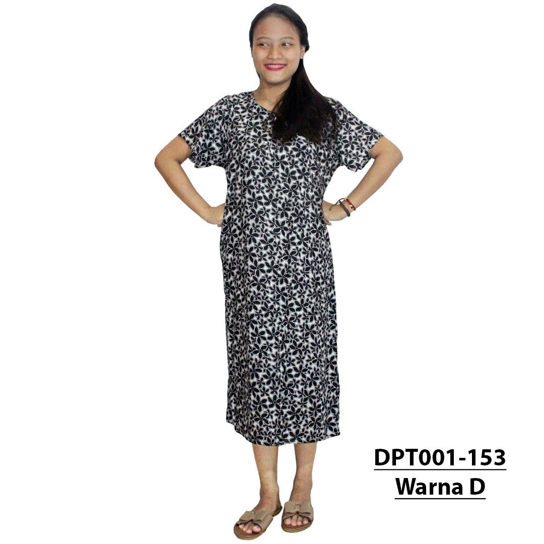 Daster Batik, Daster Lengan Pendek, Baju Tidur, Piyama, Kancing, Daster Bumil, Daster Busui (DPT001-153) Batik Alhadi