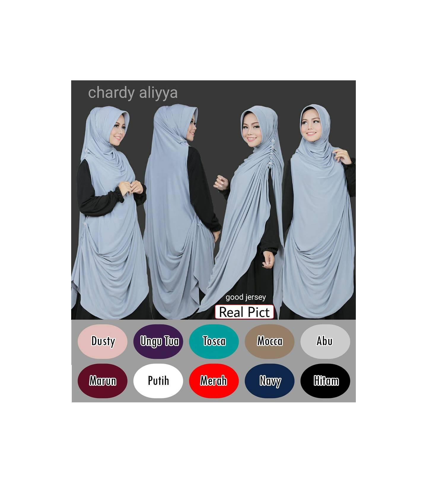 Jilbab Rabbani Hijab Syar i Khimar Chardy Cardi Aliyya HJ45