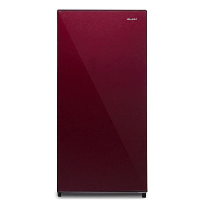 Kulkas 1 pintu SHARP SJX 165 low watt bekasi 128 liter merah biru