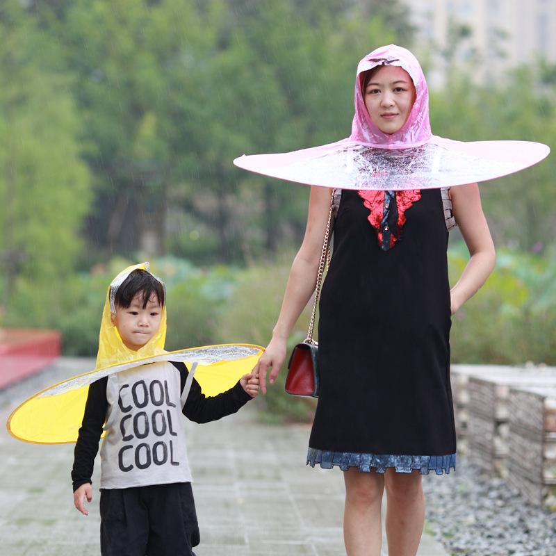 Topi Payung Jas Hujan / Raincoat Umbrella Hat / model jas hujan terbaru / jas hujan wanita terbaru / jas hujan anak terbaru / model jas hujan terbaru dan harganya / harga jas hujan terbaru 2018